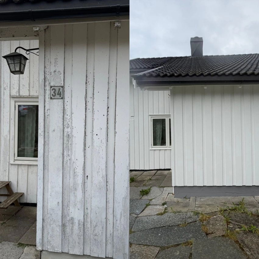 Maling av hus og fasade
