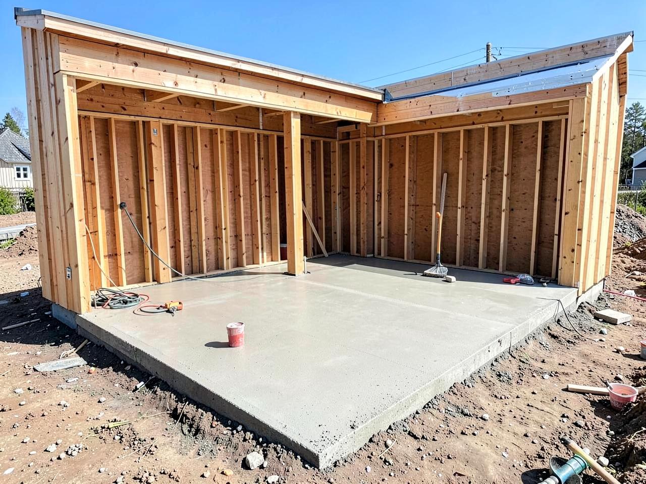 Garasje — utført arbeid
